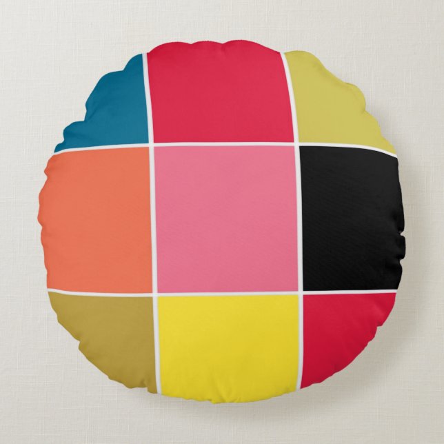 Rainbow Waterfall Squares Dekorativ kudde (Framsidan)