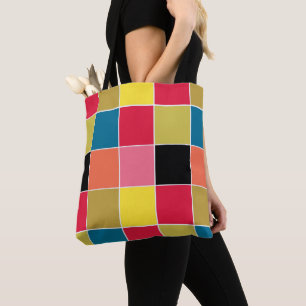 Rainbow Waterfall Squares Tygkasse