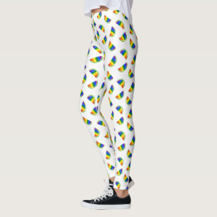 Rainbow Watermelon Mönster Leggings