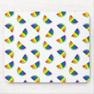 Rainbow Watermelon Mönster Musmatta