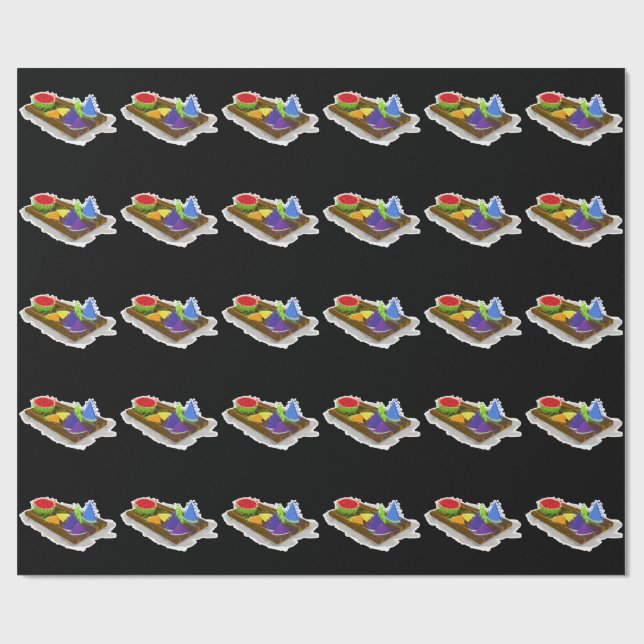 Rainbow Watermelon Presentpapper (Platt)