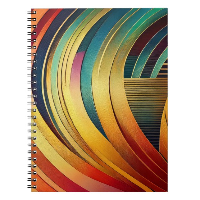 Rainbow Wave Anteckningsbok (Framsidan)