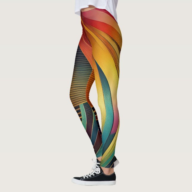 Rainbow Wave Leggings (Vänster)