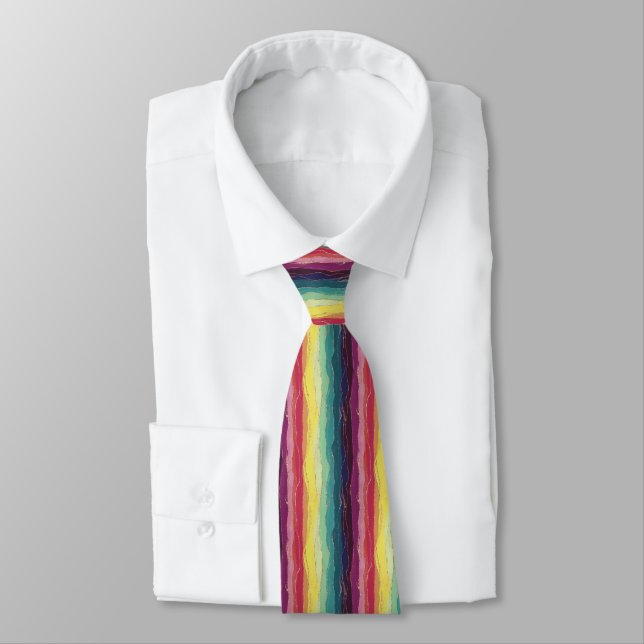 Rainbow Wavy Stripe Pride Slips (Bunden)