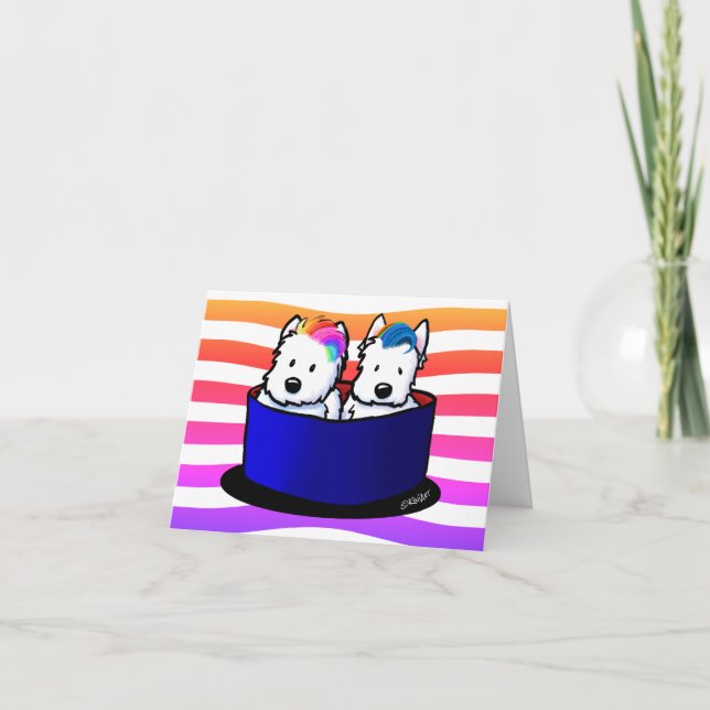 Rainbow Westies Kort (Framsida)