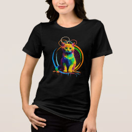 Rainbow Whiskers A Multifärgad Cat Dream T Shirt