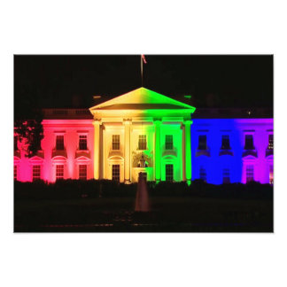 Rainbow White House Fototryck