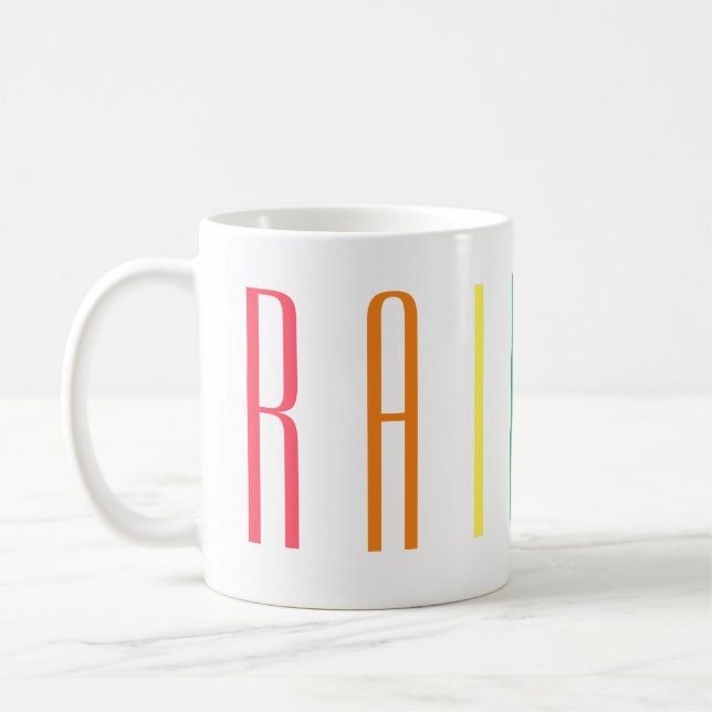 RAINBOW White Mugg (Vänster)