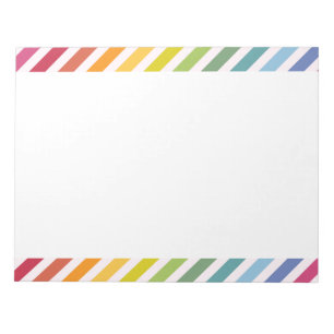 Rainbow & White Rand Anteckningsblock