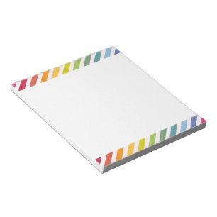 Rainbow & White Rand Anteckningsblock