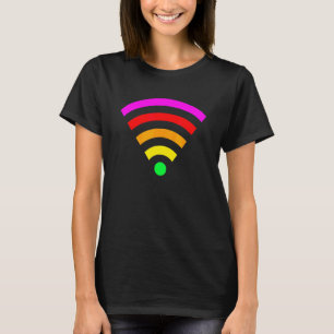 Rainbow Wifi Symbol Pride Lgbtqa Queer Gay Lesbia T Shirt