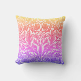 Rainbow William Morris Vintage Stil Blommigt Kudde
