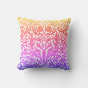 Rainbow William Morris Vintage Stil Blommigt Kudde