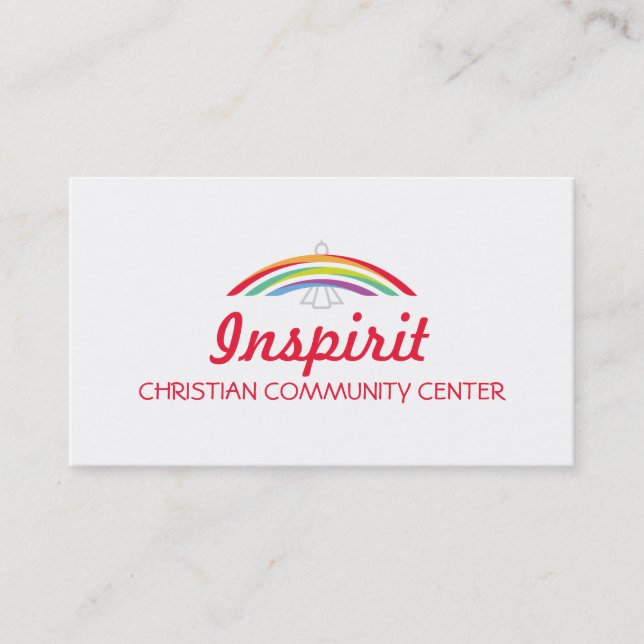 Rainbow Winged Dove Visitkort (Framsida)