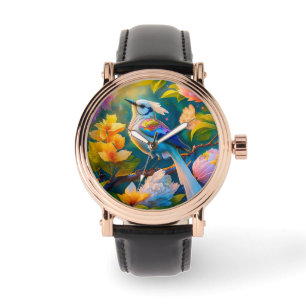 Rainbow Winged Jay Fantasy Bird Armbandsur