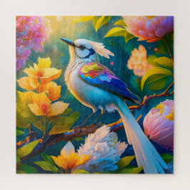 Rainbow Winged Jay Fantasy Bird Pussel