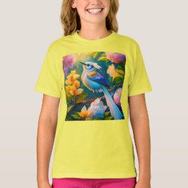 Rainbow Winged Jay Fantasy Bird T Shirt