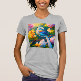 Rainbow Winged Jay Fantasy Bird T Shirt
