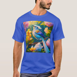 Rainbow Winged Jay Fantasy Bird T Shirt