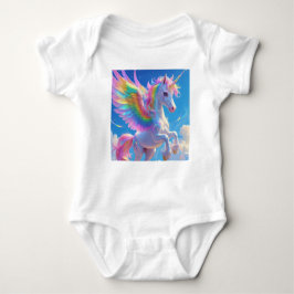 Rainbow Winged Prancing Unicorn T Shirt