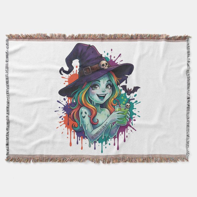 Rainbow Witch – Spooky & Colorful Magic Filt (Framsidan)