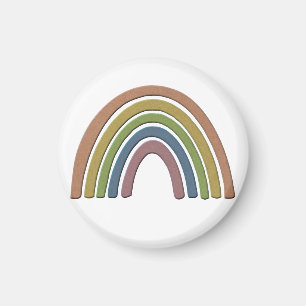 Rainbow with Faux Rustic Papprare Struktur Magnet