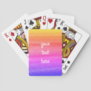 Rainbow Wood Effect Casinokort