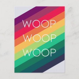 Rainbow Woop | Modern Rand Firande Gratulerara Vykort