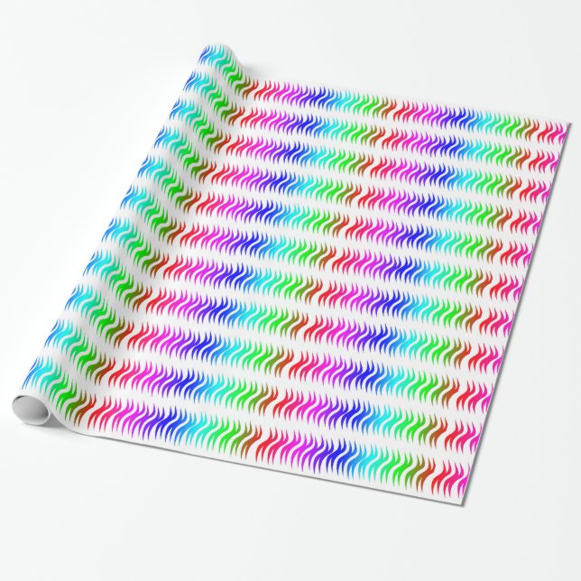 Rainbow Wrapping Papper Presentpapper (Utrullad)