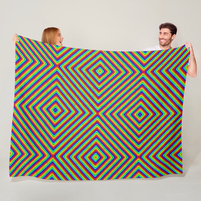 Rainbow X - Fleece Blanket (På plats)