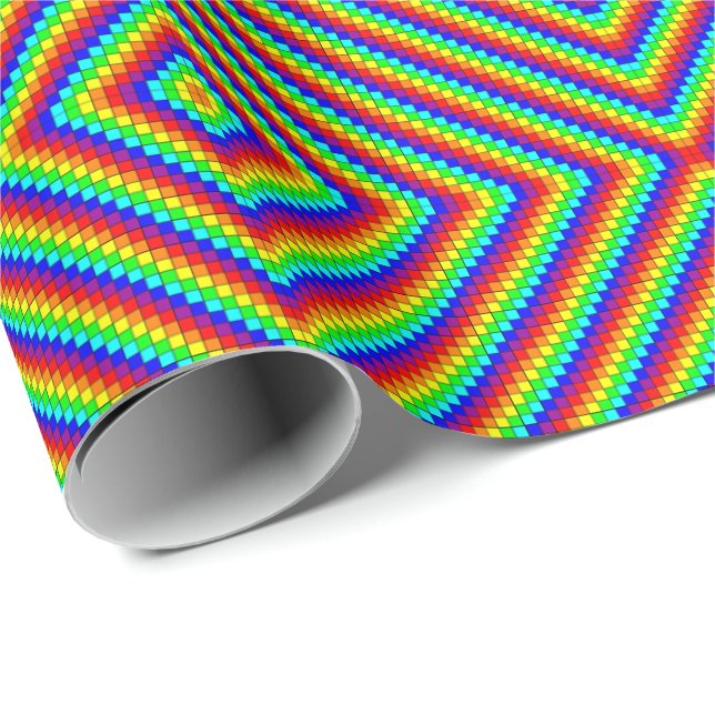Rainbow X - Inpackningspapper Presentpapper (Rullad Hörn)