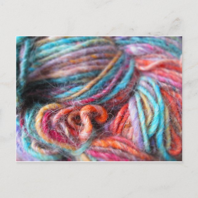 Rainbow Yarn Bundle Vykort (Framsida)