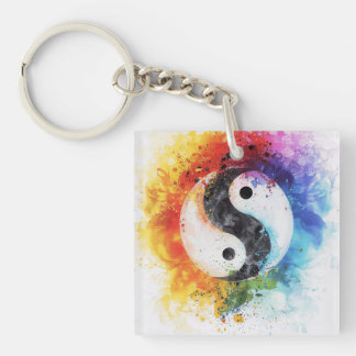 Rainbow Yin Yang Digital Art