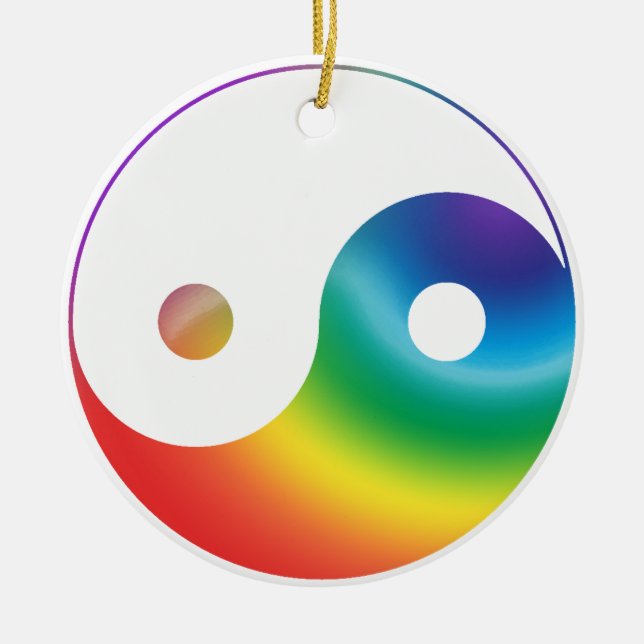 Rainbow Yin & Yang Ornament (Framsidan)