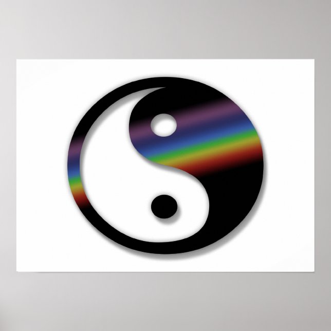 Rainbow Yin Yang Poster (Framsidan)