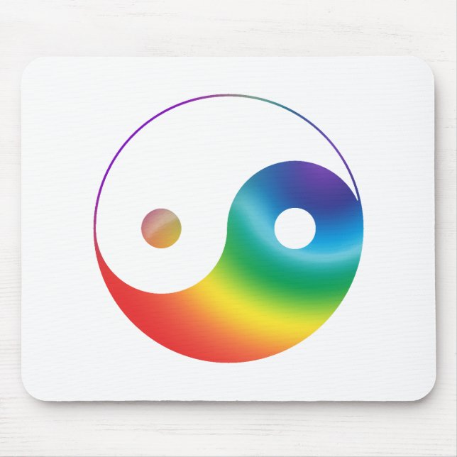 Rainbow Yin Yang Symbol Musmatta (Framsidan)