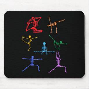 Rainbow Yoga Skeleton Exercise Bone Halloween Part Musmatta