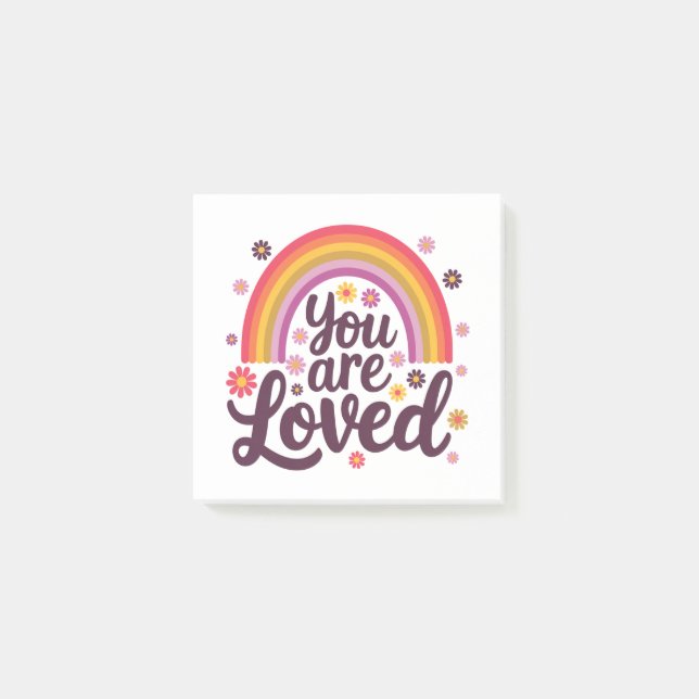 Rainbow you Loved Post-it Notes Block (Framsida)
