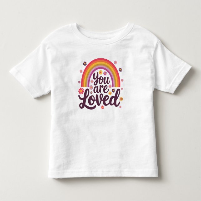 Rainbow you Loved T Shirt (Framsida)