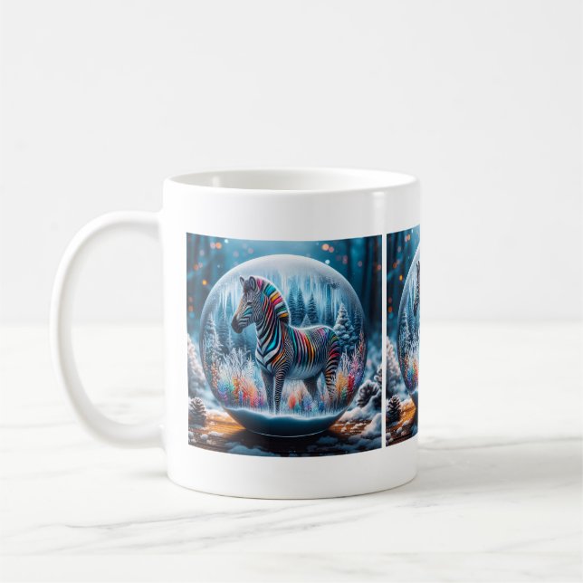 Rainbow Zebra Mugg (Vänster)