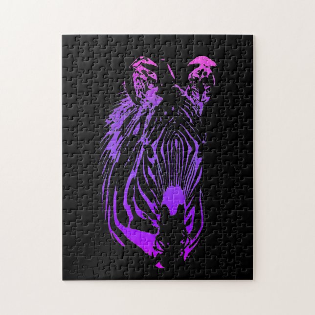 Rainbow Zebra Pussel (Vertikal)