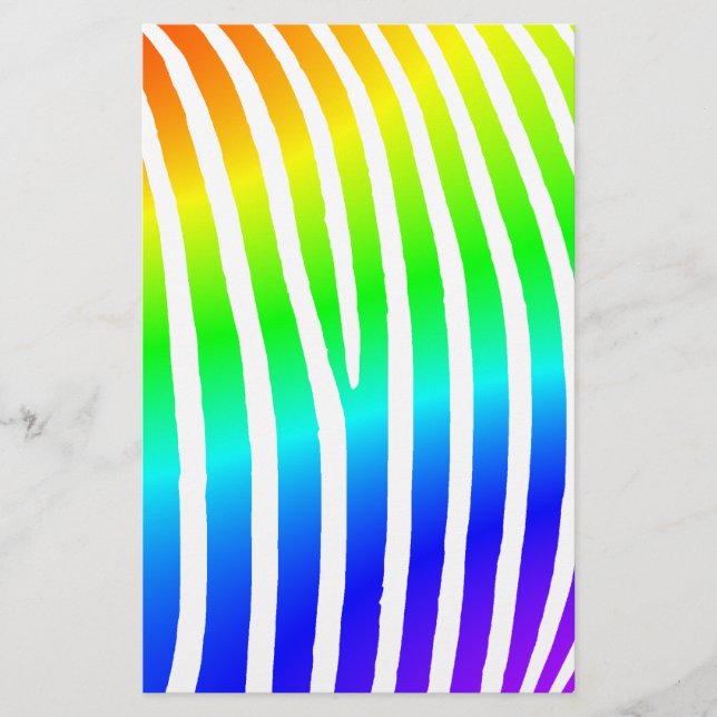 Rainbow Zebra ränder (Framsida)