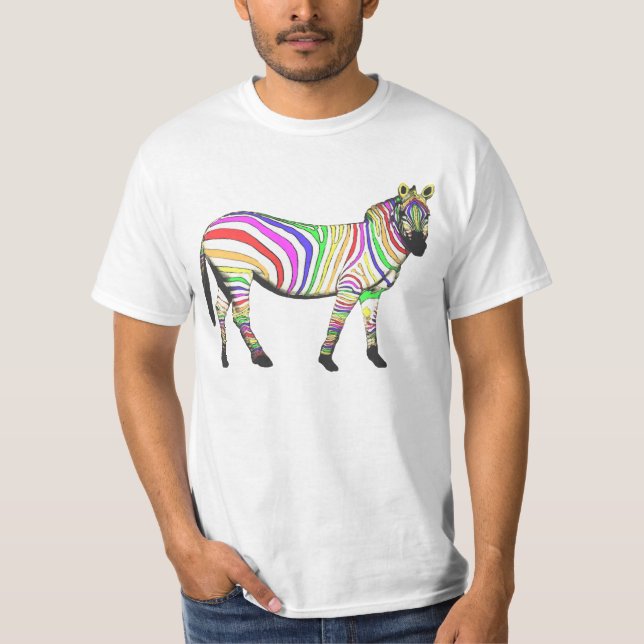 Rainbow Zebra T-shirt (Framsida)