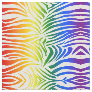 Rainbow Zebra tryck fold och Bright LGBT Tyg