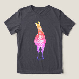 Rainbow Zebra | Visa Randen! Anpassade T Shirt