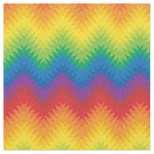 Rainbow ZigZag Tyg