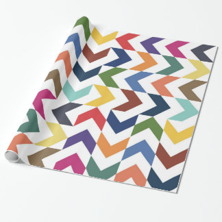 Rainbow ZigZag Wrapping Papper Presentpapper