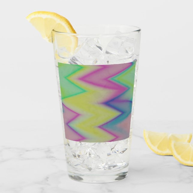 Rainbow Zigzags Glaskopp (Framsida Ice)