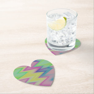 Rainbow Zigzags Underlägg Papper