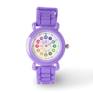 rainbowatch Lernuhr Schulkinder mit Würfel-Design Armbandsur